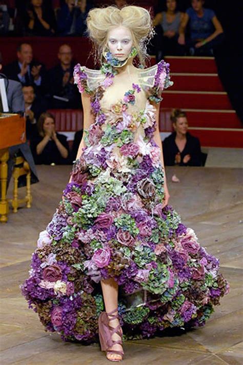 alexander mcqueen flower dress